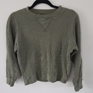 J. Crew Sage Waffle Knit Pullover